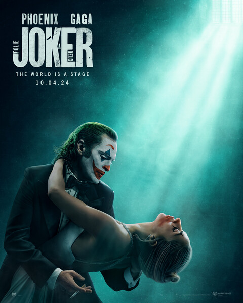Хоакин Феникс и Леди Гага изящно вальсируют на новом постере фильма "Джокер: Безумие на двоих".